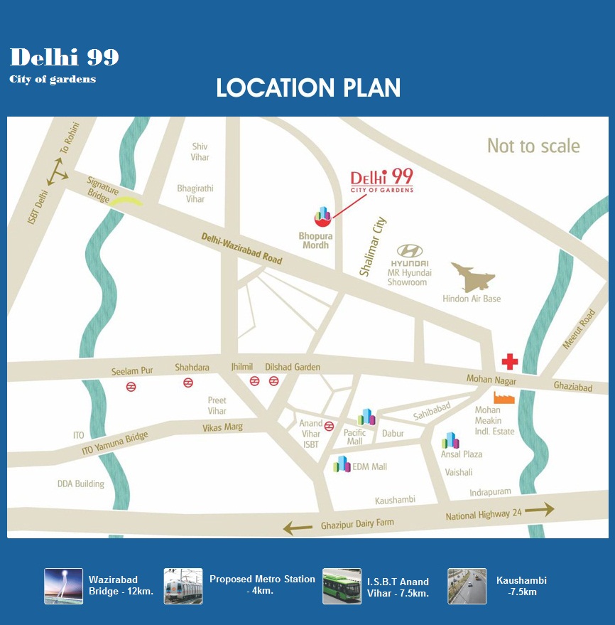 delhi99 locationmap