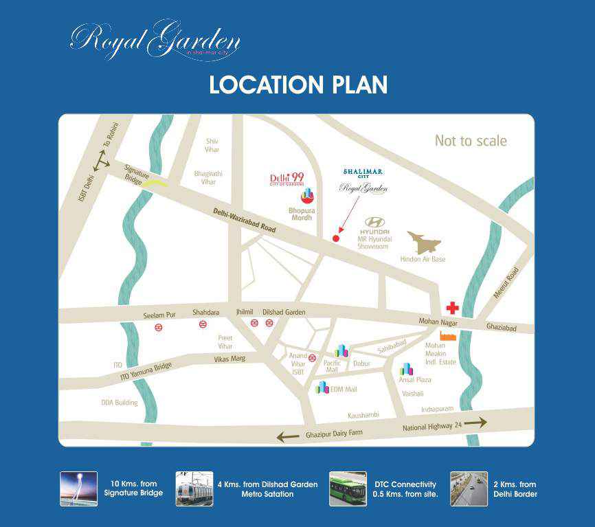 royal garden location map