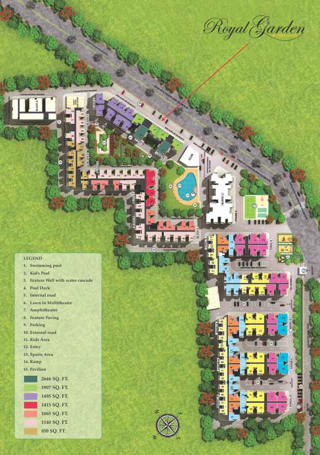 royal garden site plan