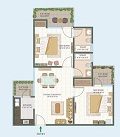 850-Sq. Ft./ 2 BHK