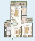 1140-Sq. Ft./ 2 BHK