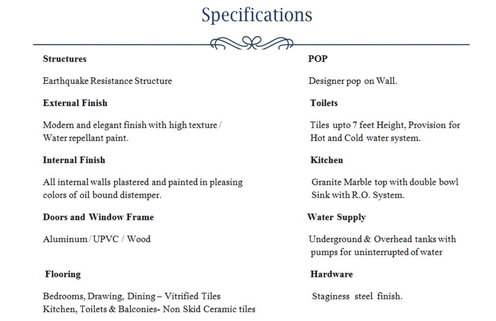 shalimar city specification